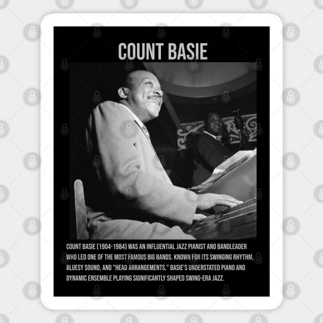 Count Basie Musician Magnet by UrbanLifeApparel